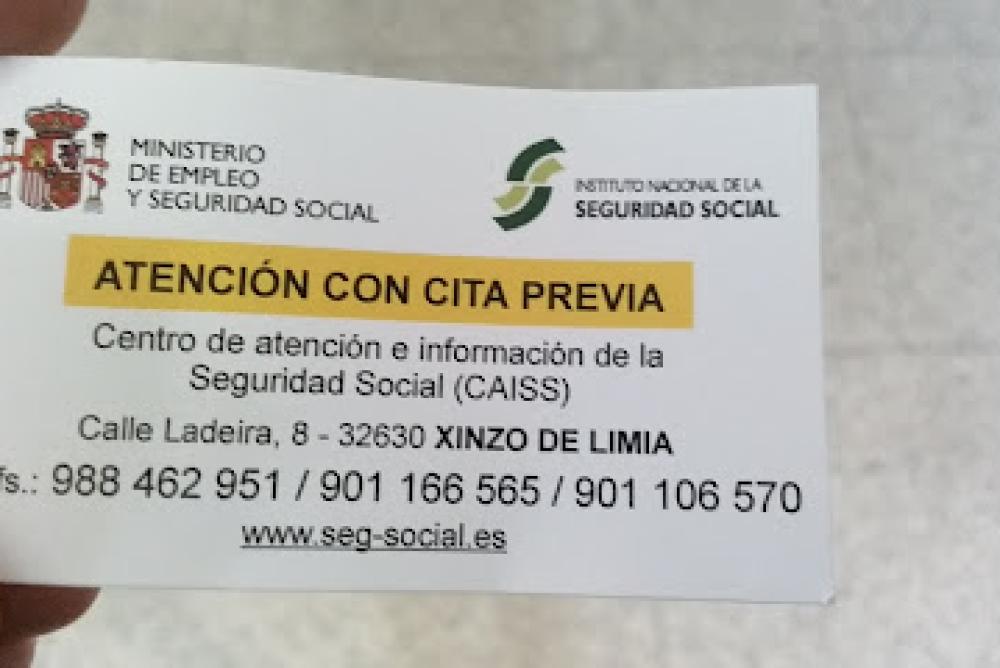 Centro Seguridad Social INSS Xinzo de Limia Nº5